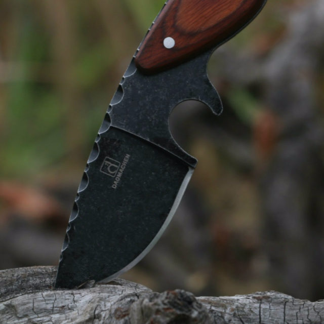 Tactical Camping Knife. Hand Built From High Tensile Stainless Steel & Sustainably Sourced Hardwood. Adult Use Only